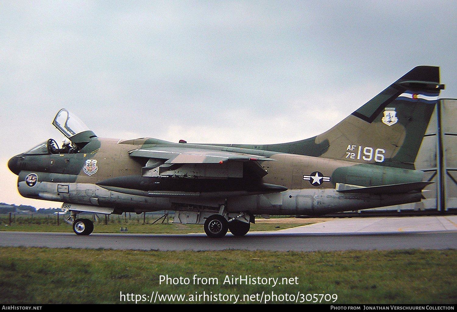 Aircraft Photo of 72-0196 / AF72-196 | LTV A-7D Corsair II | USA - Air Force | AirHistory.net #305709