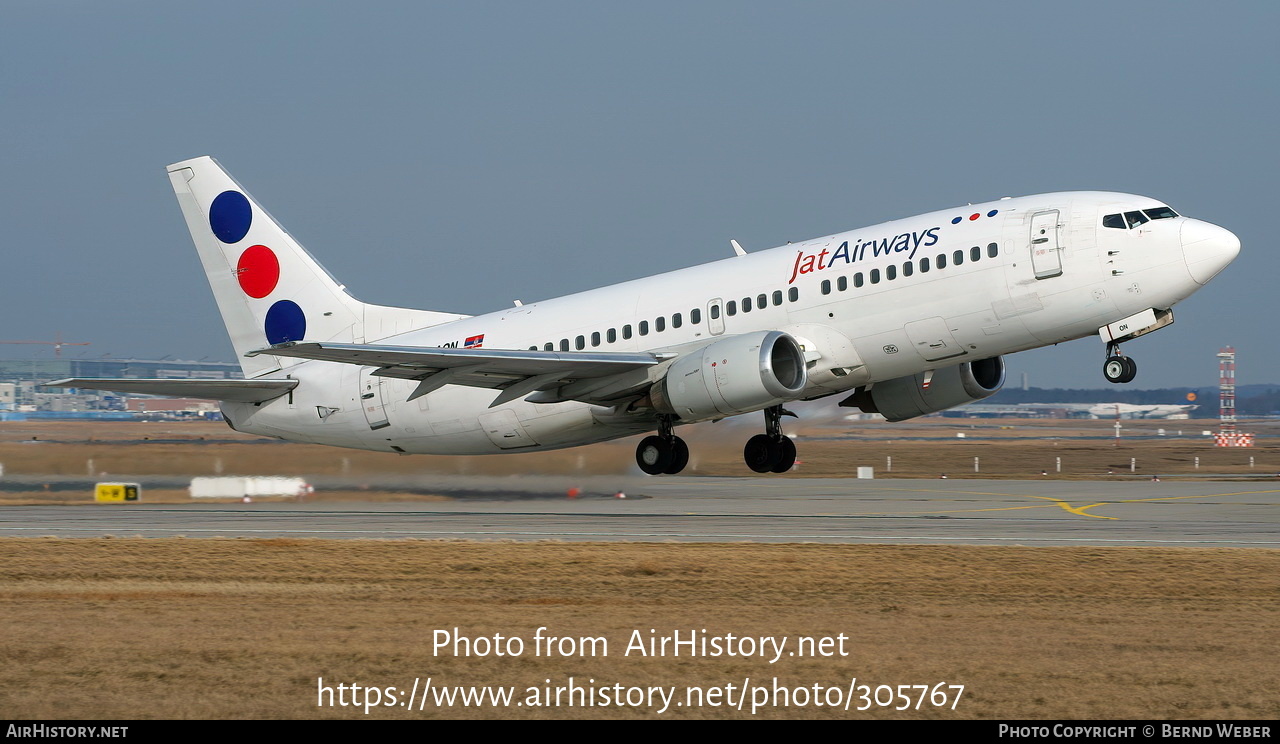 Aircraft Photo of YU-AON | Boeing 737-3Q4 | Jat Airways | AirHistory.net #305767