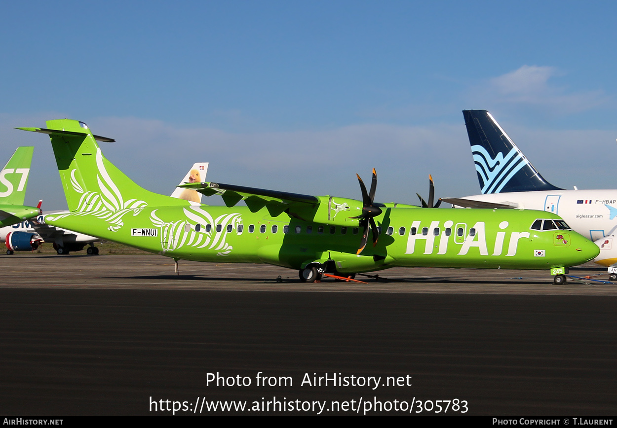 Aircraft Photo of F-WNUI | ATR ATR-72-500 (ATR-72-212A) | Hi Air | AirHistory.net #305783