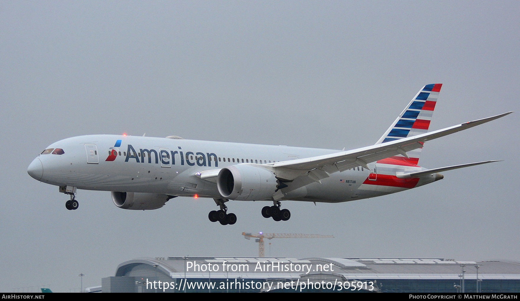 Aircraft Photo of N817AN | Boeing 787-8 Dreamliner | American Airlines | AirHistory.net #305913