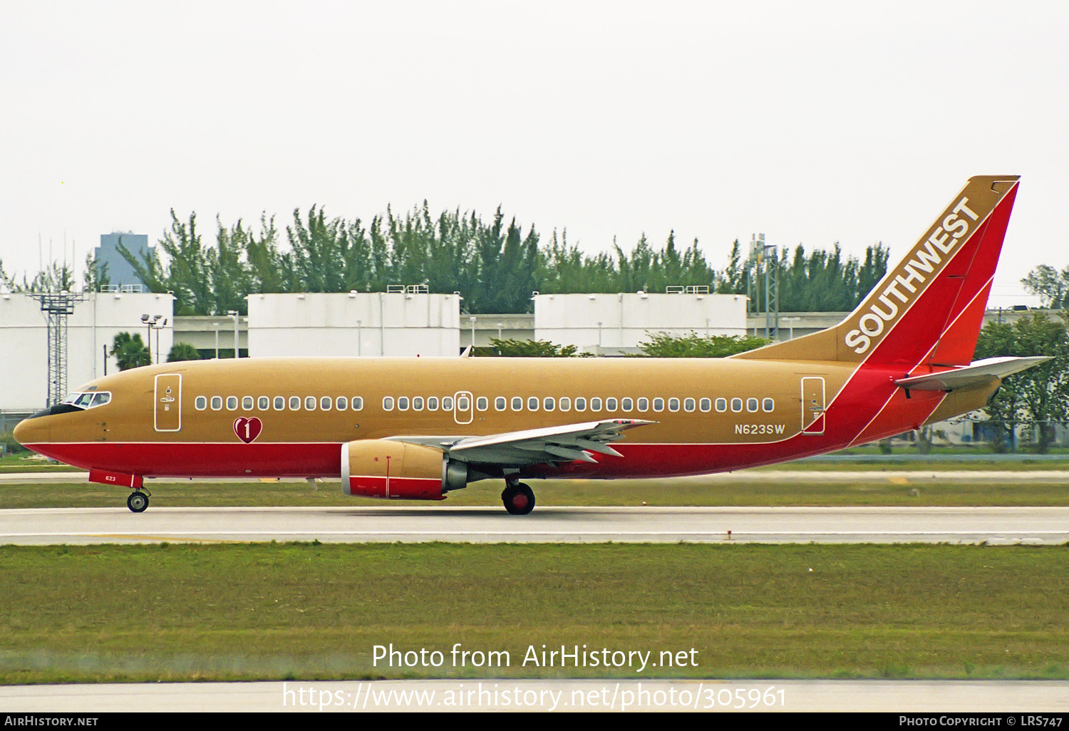 Aircraft Photo of N623SW | Boeing 737-3H4 | Southwest Airlines | AirHistory.net #305961