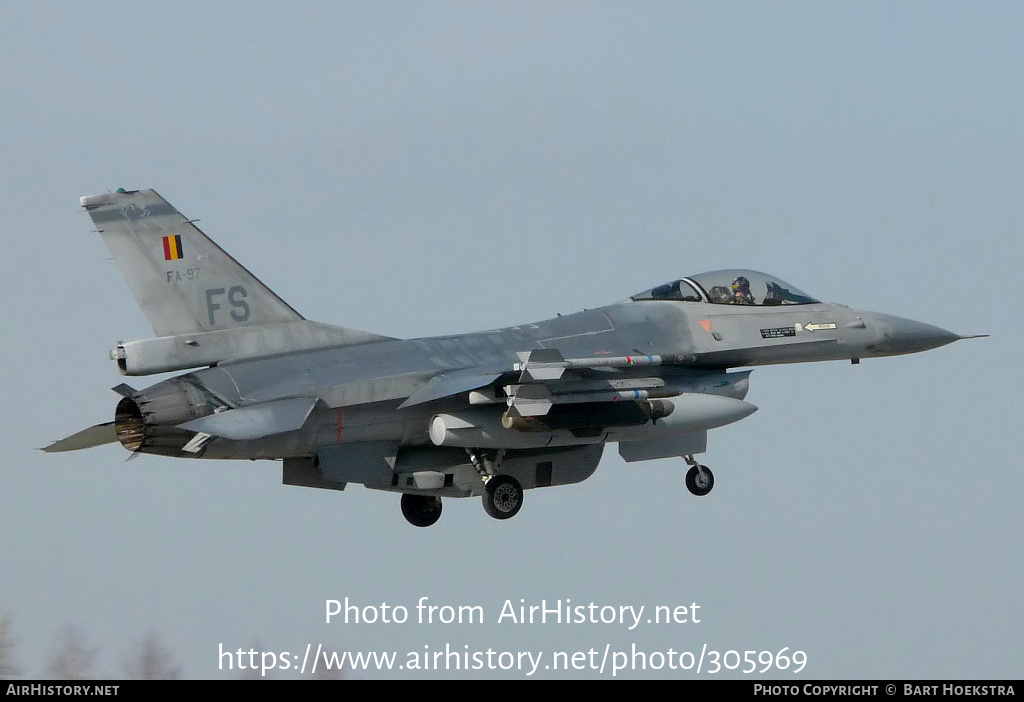 Aircraft Photo of FA97 | General Dynamics F-16AM Fighting Falcon | Belgium - Air Force | AirHistory.net #305969