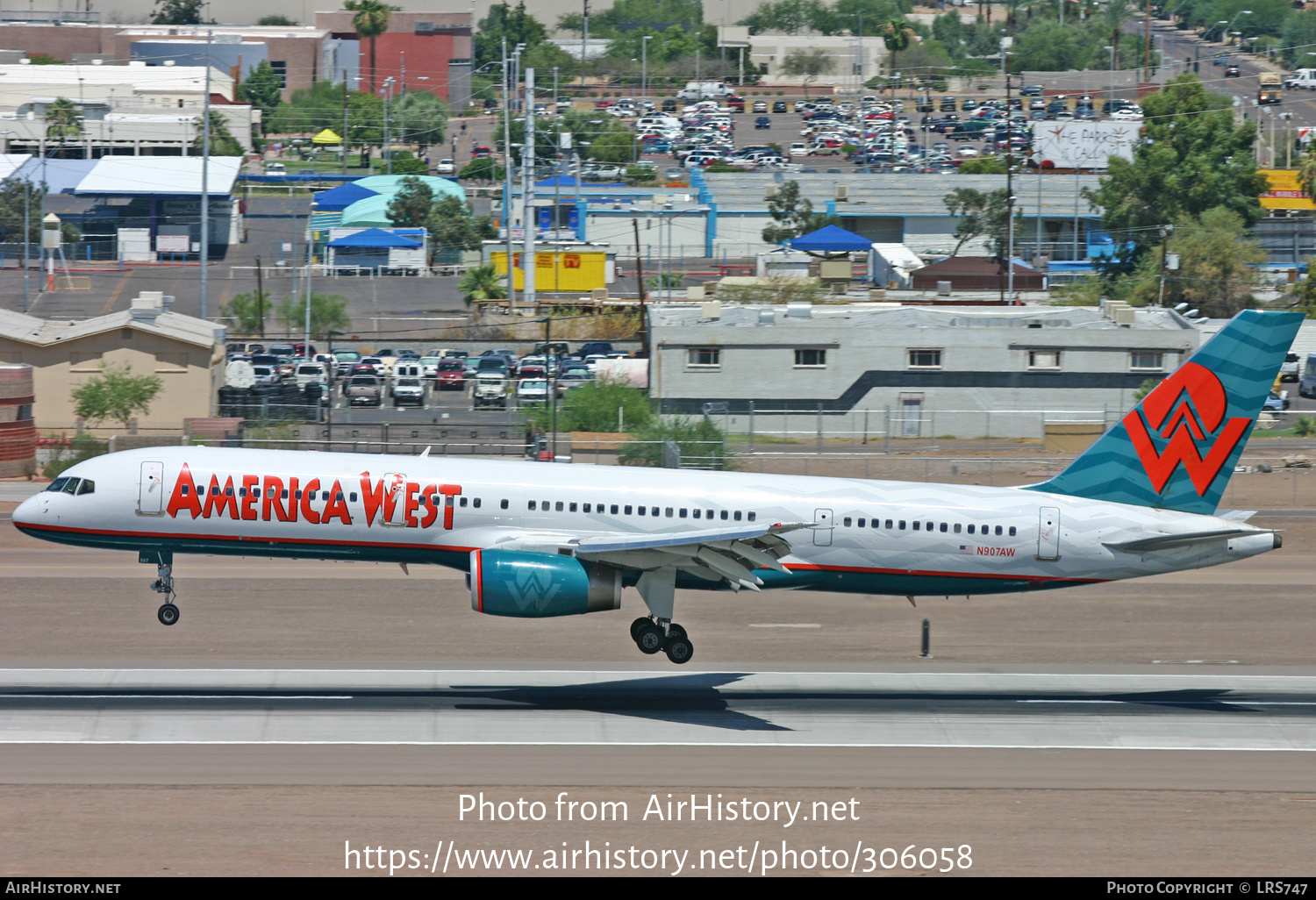 Aircraft Photo of N907AW | Boeing 757-225 | America West Airlines | AirHistory.net #306058