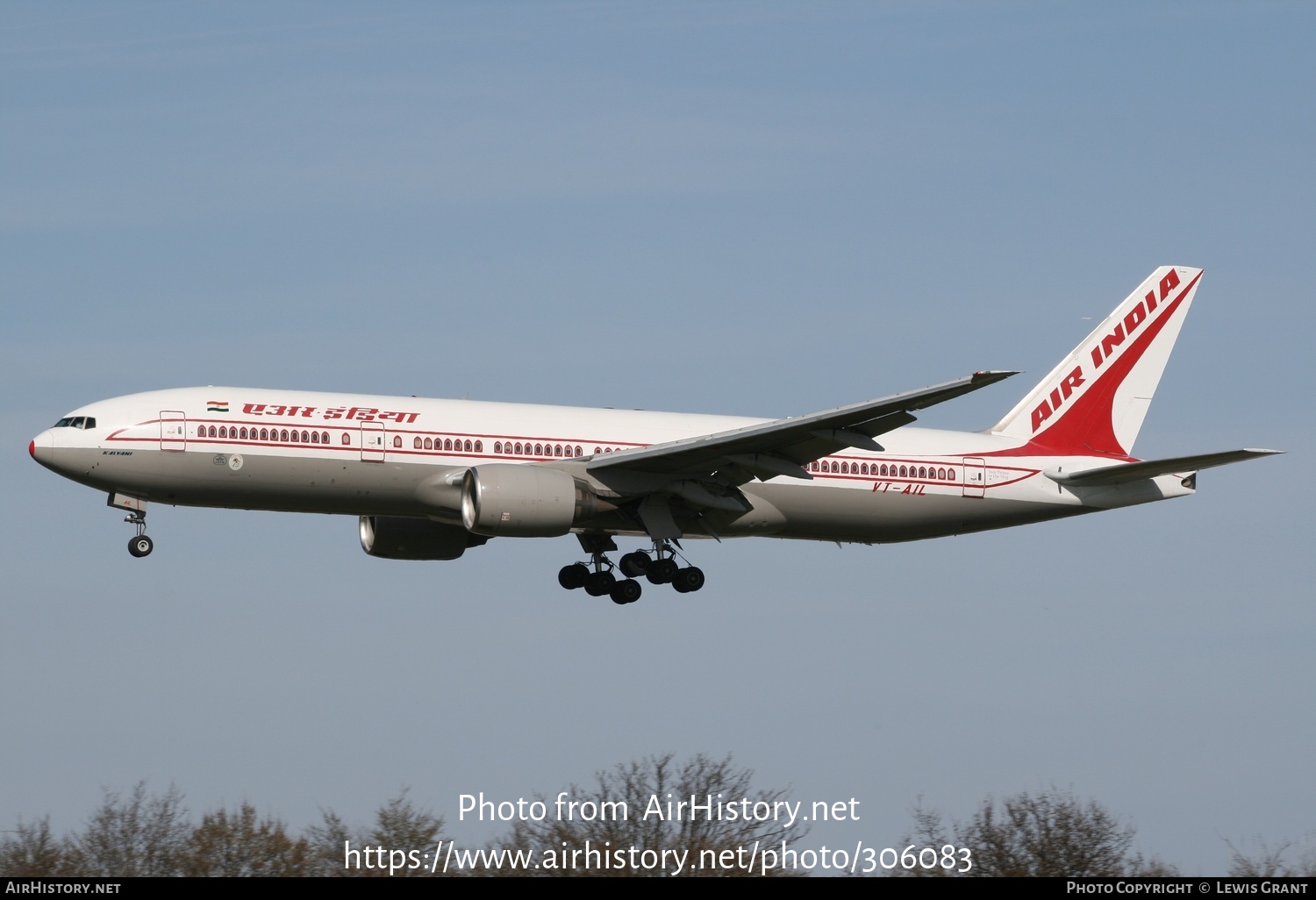 Aircraft Photo of VT-AIL | Boeing 777-222/ER | Air India | AirHistory.net #306083