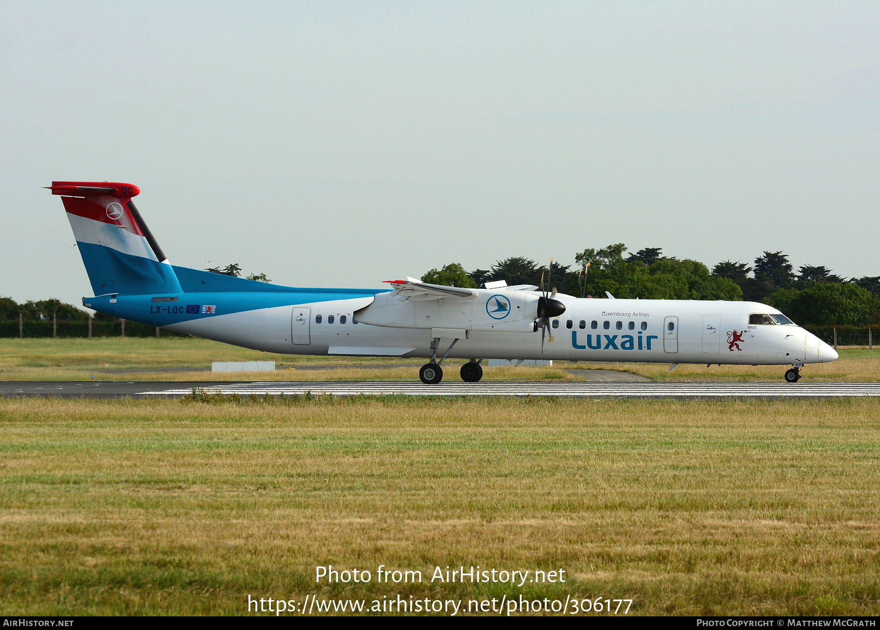 Aircraft Photo of LX-LQC | Bombardier DHC-8-402 Dash 8 | Luxair | AirHistory.net #306177