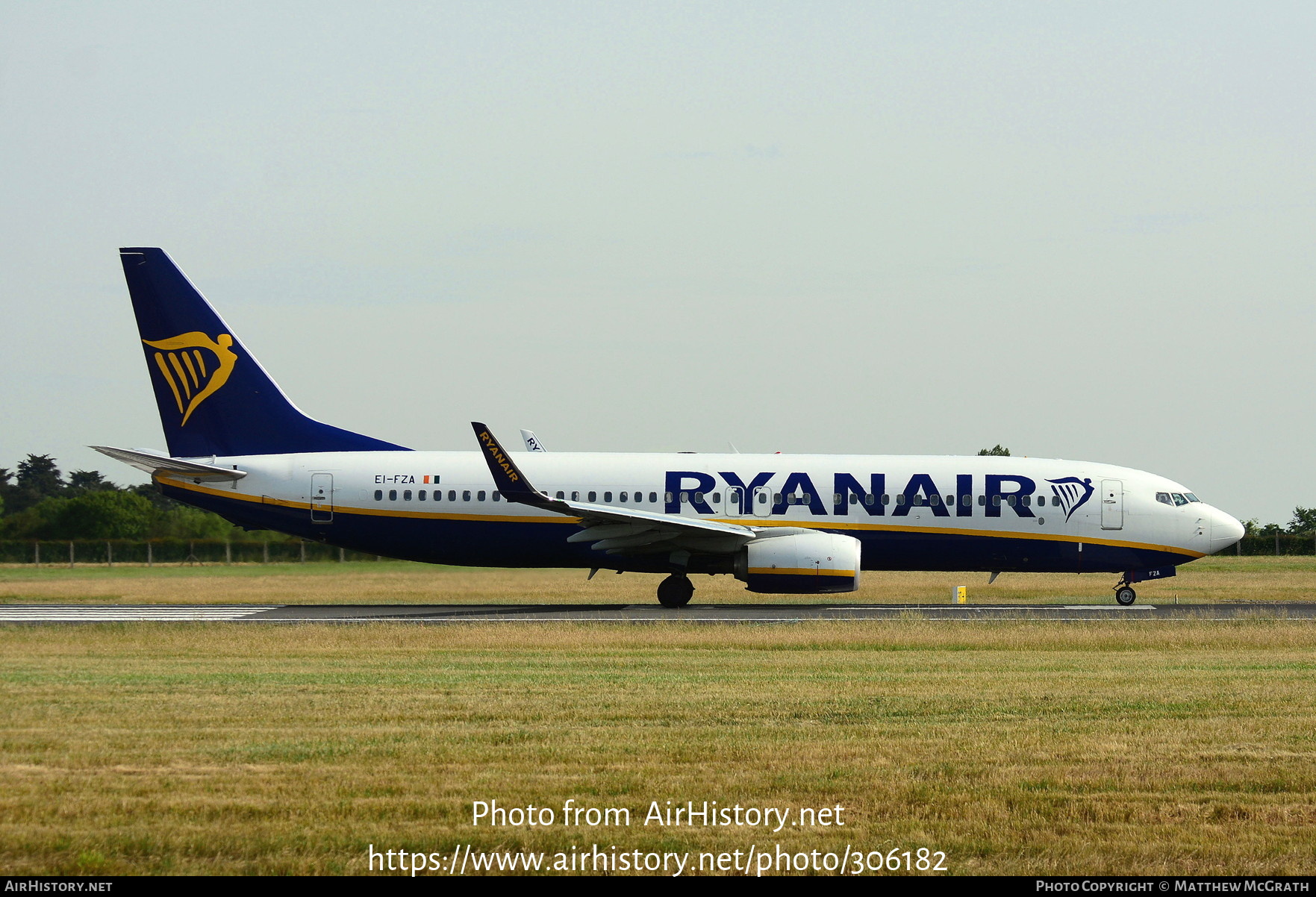 Aircraft Photo of EI-FZA | Boeing 737-800 | Ryanair | AirHistory.net #306182