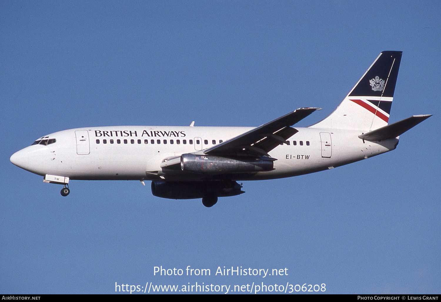 Aircraft Photo of EI-BTW | Boeing 737-2Q8/Adv | British Airways | AirHistory.net #306208