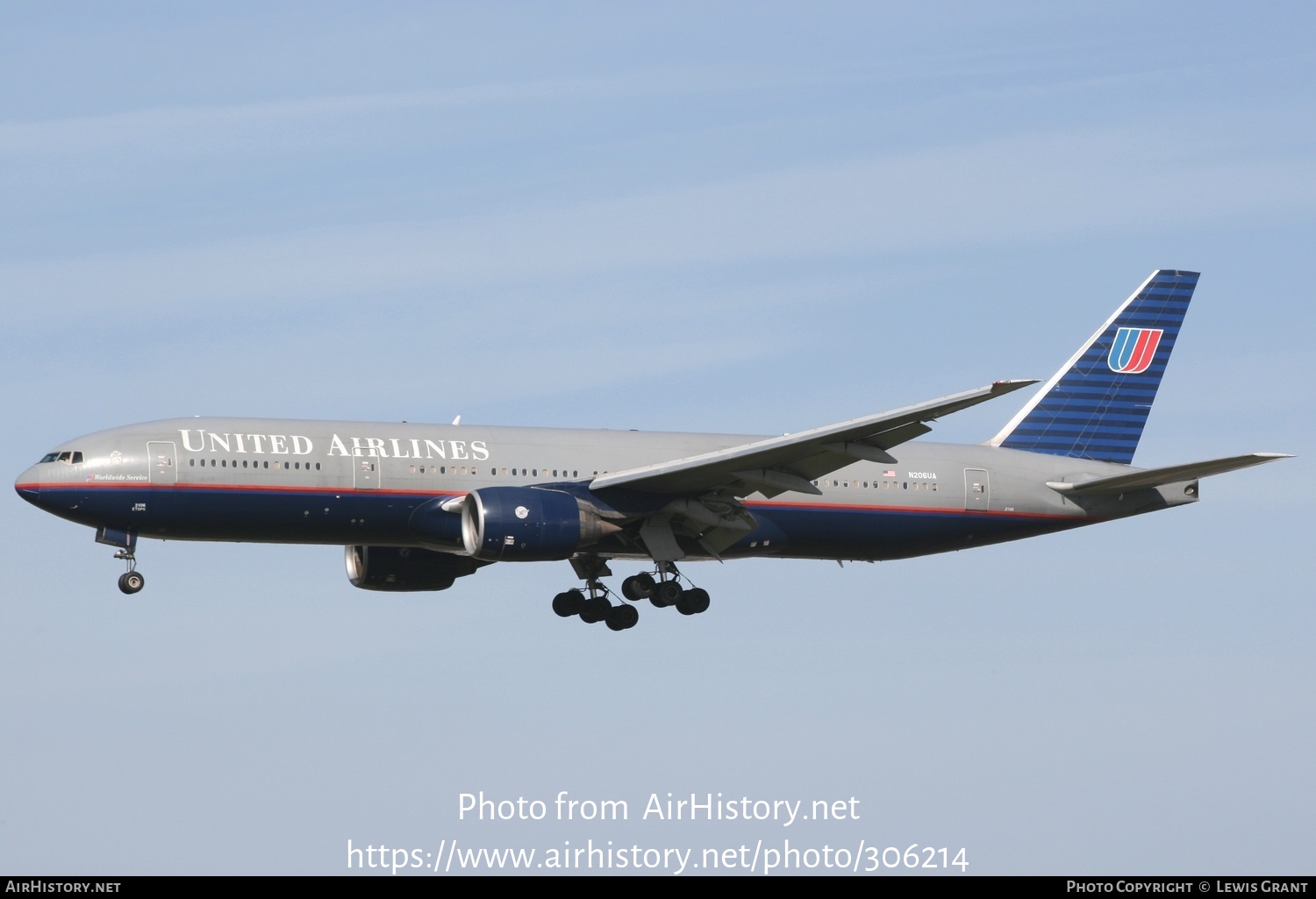 Aircraft Photo of N206UA | Boeing 777-222/ER | United Airlines | AirHistory.net #306214