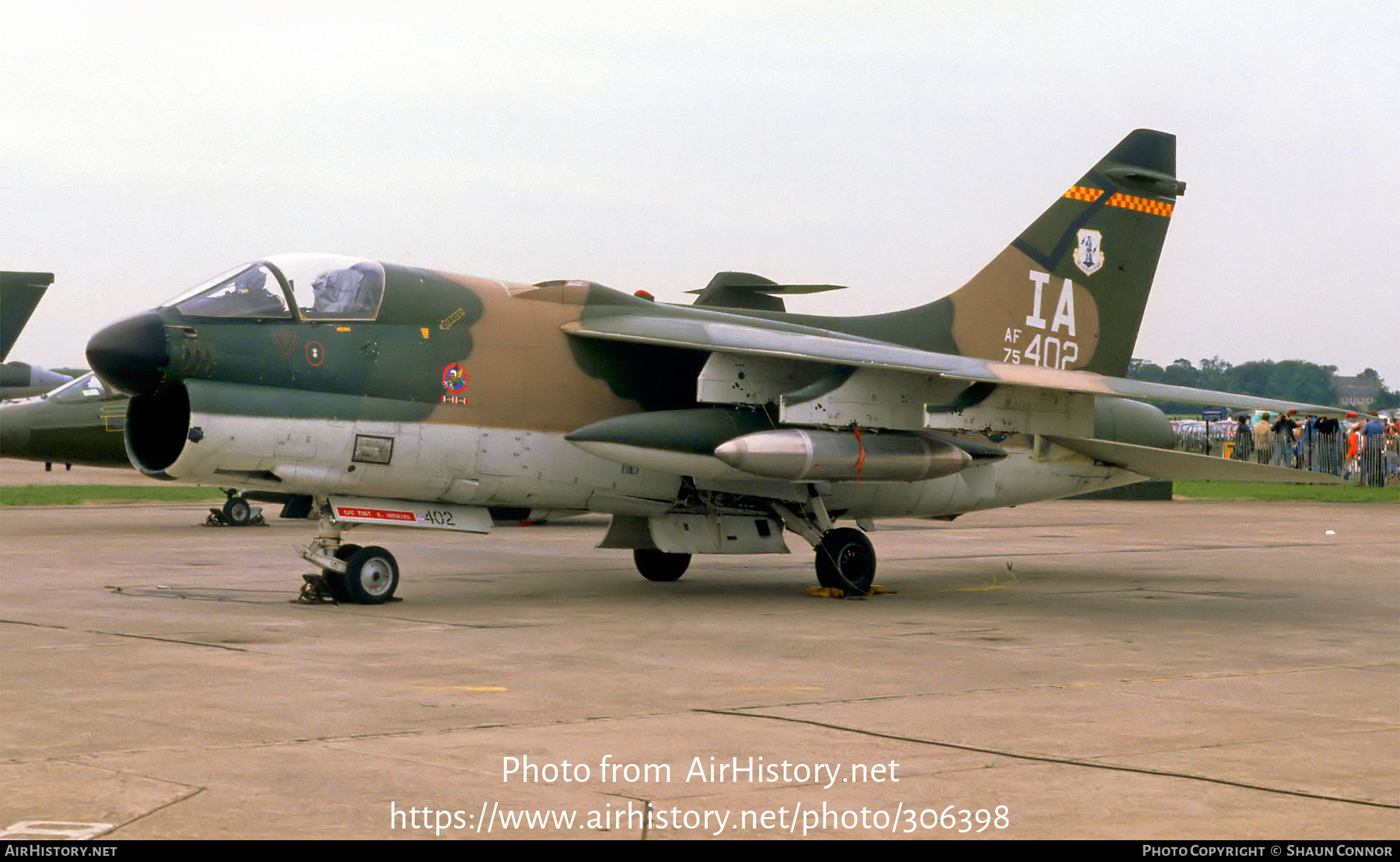 Aircraft Photo of 75-0402 / AF75-402 | Vought A-7D Corsair II | USA - Air Force | AirHistory.net #306398