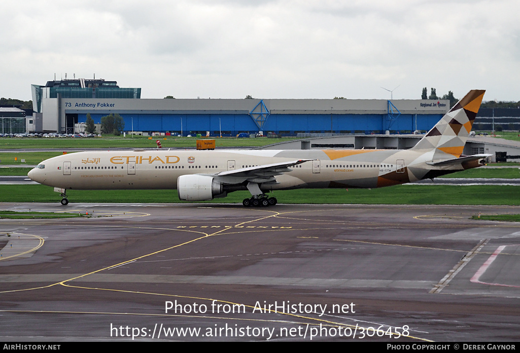 Aircraft Photo of A6-ETA | Boeing 777-3FX/ER | Etihad Airways | AirHistory.net #306458