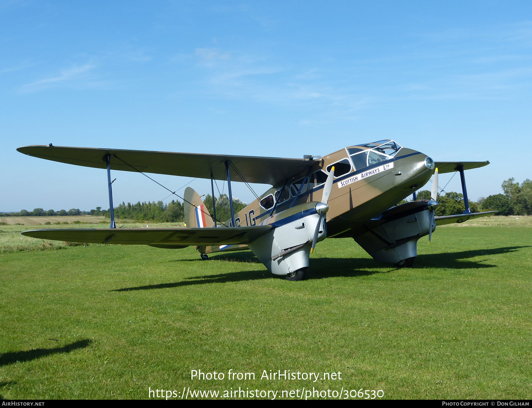 Aircraft Photo of G-AGJG | De Havilland D.H. 89A Dragon Rapide | Scottish Airways | AirHistory.net #306530