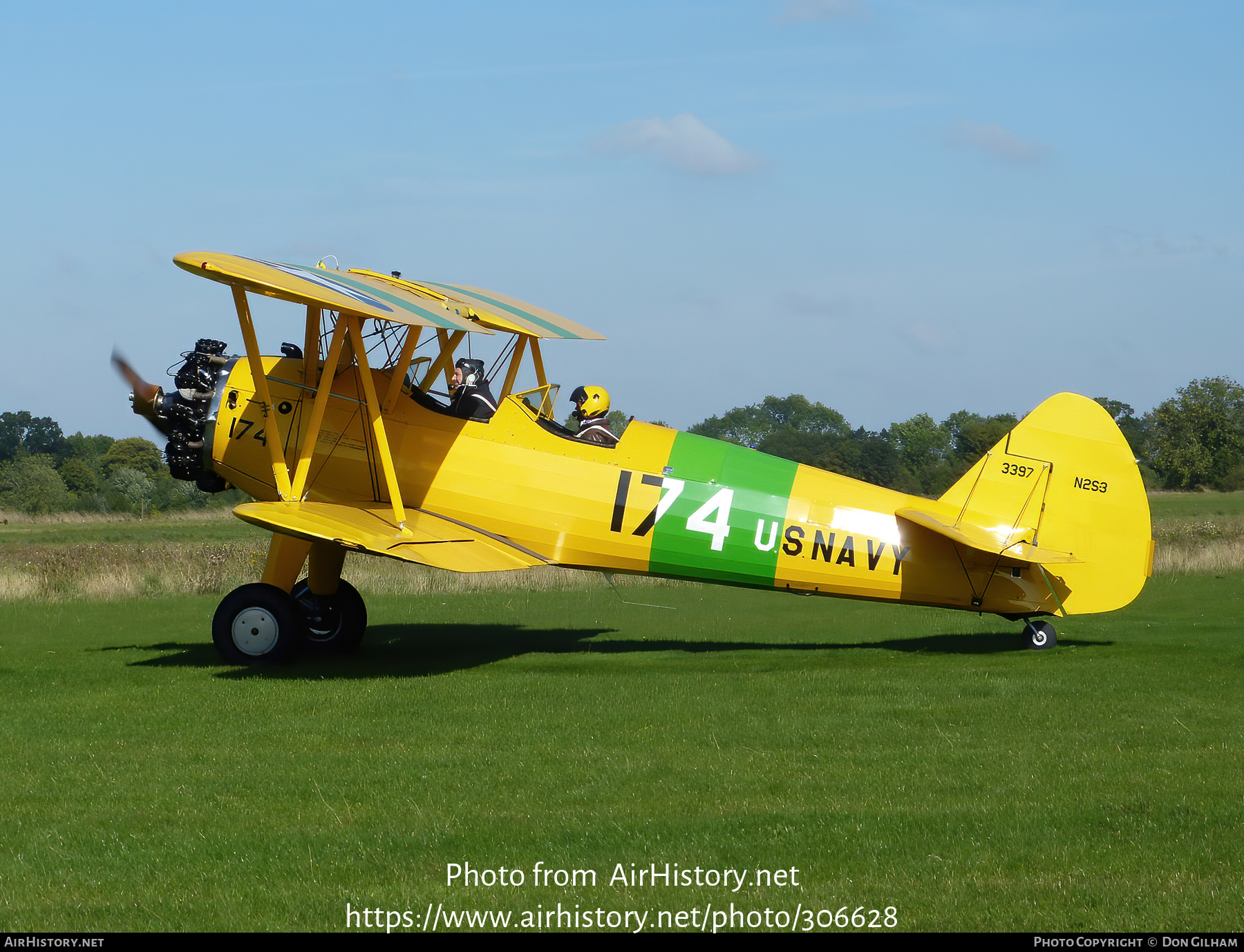 Aircraft Photo of G-OBEE / 3397 | Boeing N2S-3 Kaydet (B75N1) | USA - Navy | AirHistory.net #306628