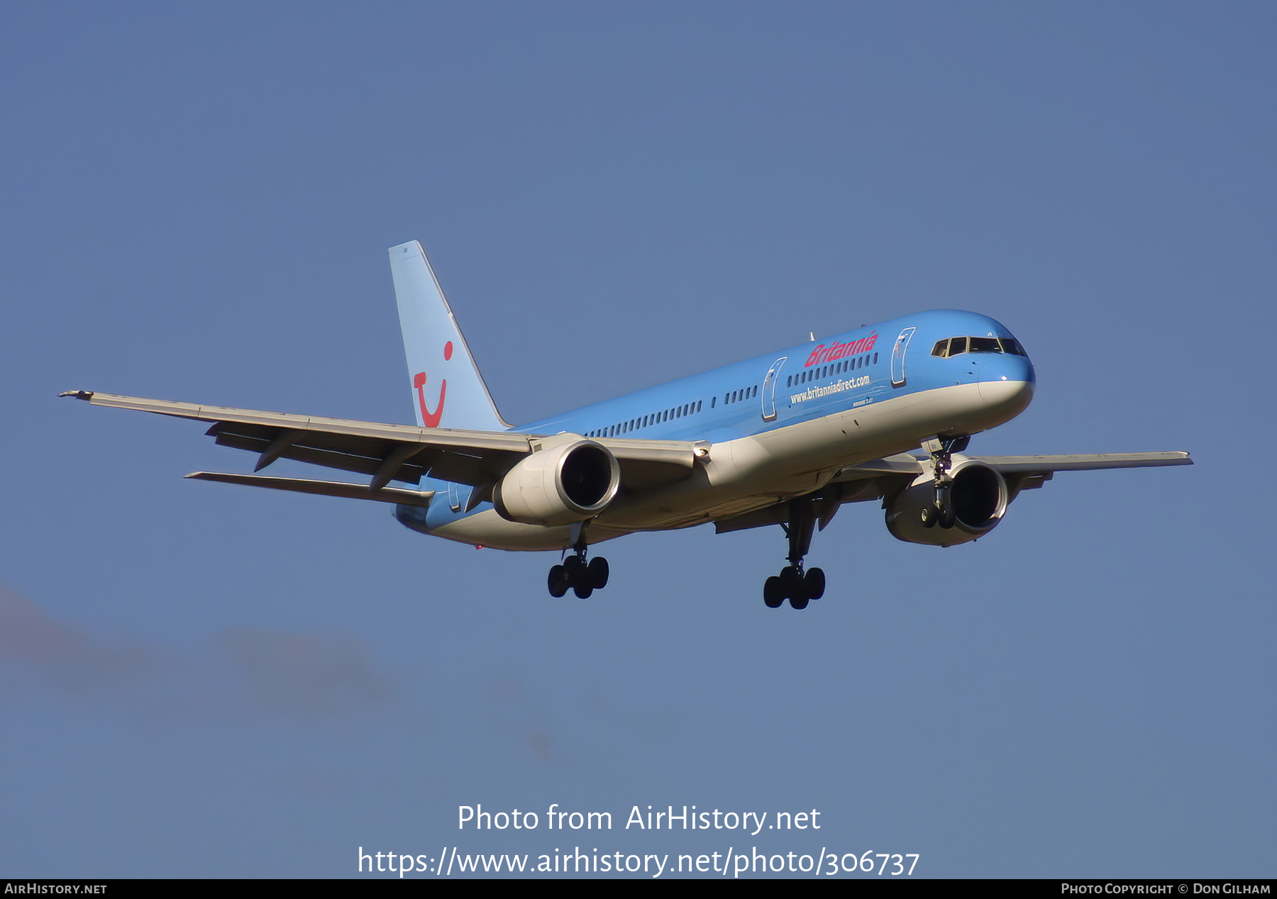 Aircraft Photo of G-BYAN | Boeing 757-204 | Britannia Airways | AirHistory.net #306737