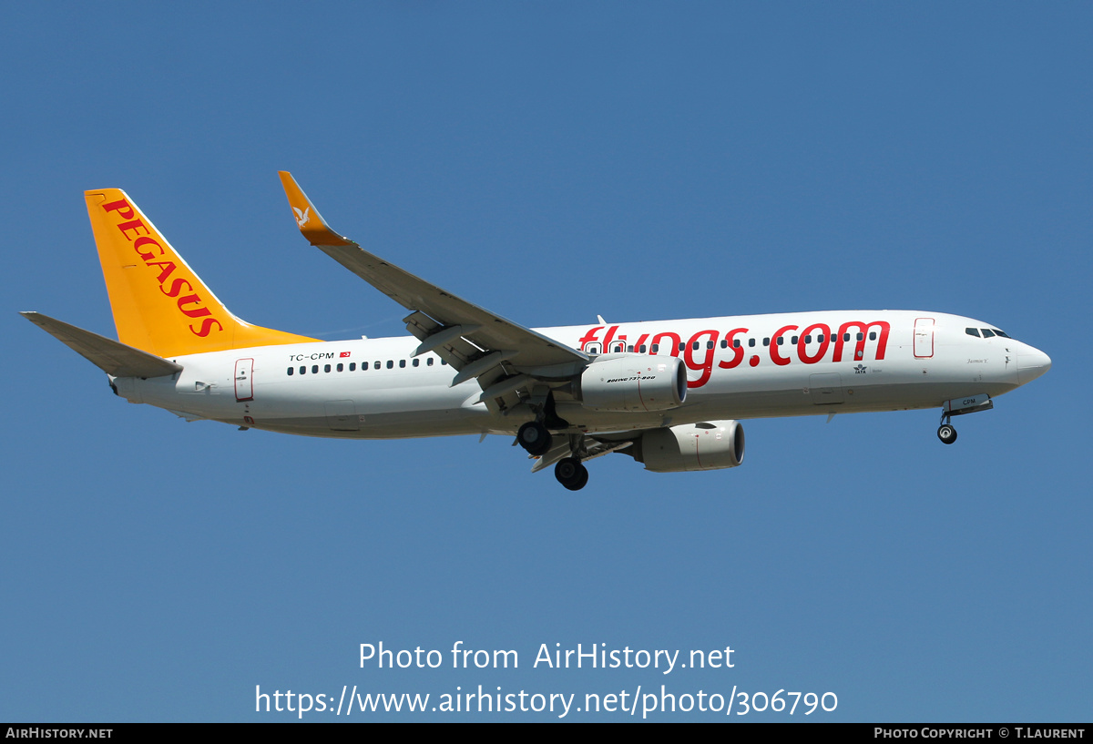 Aircraft Photo of TC-CPM | Boeing 737-82R | Pegasus Airlines | AirHistory.net #306790