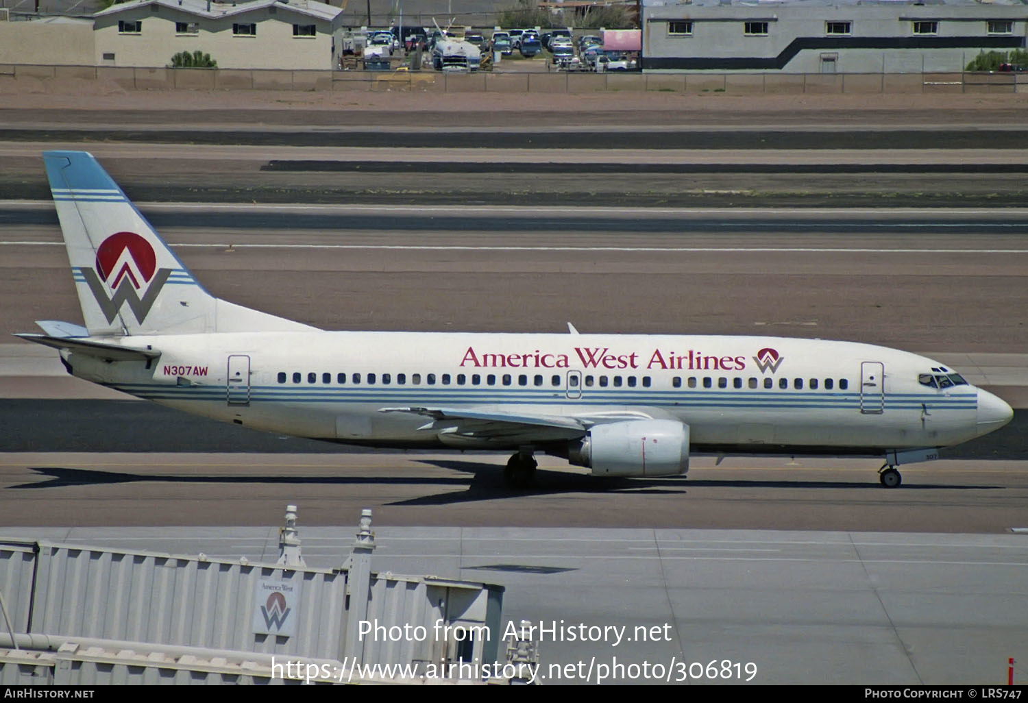 Aircraft Photo of N307AW | Boeing 737-3G7 | America West Airlines | AirHistory.net #306819