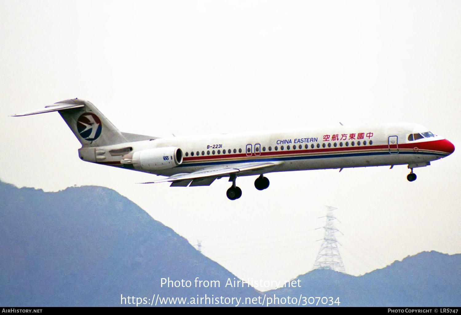 Aircraft Photo of B-2231 | Fokker 100 (F28-0100) | China Eastern Airlines | AirHistory.net #307034