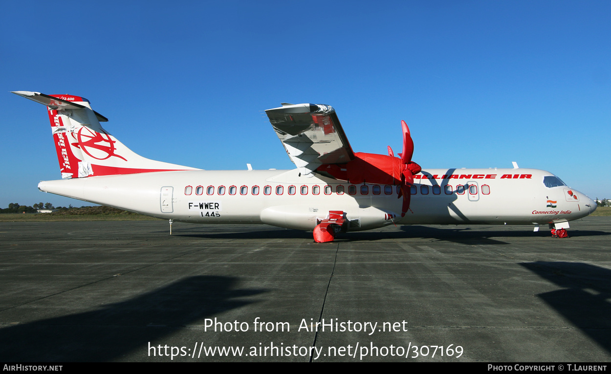 Aircraft Photo of F-WWER | ATR ATR-72-600 (ATR-72-212A) | Alliance Air | AirHistory.net #307169