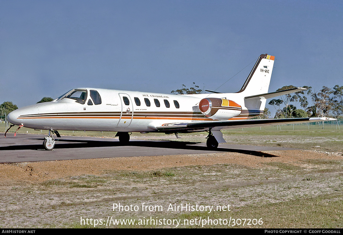 Aircraft Photo of VH-WNZ | Cessna 550 Citation II | Jet Charter | AirHistory.net #307206