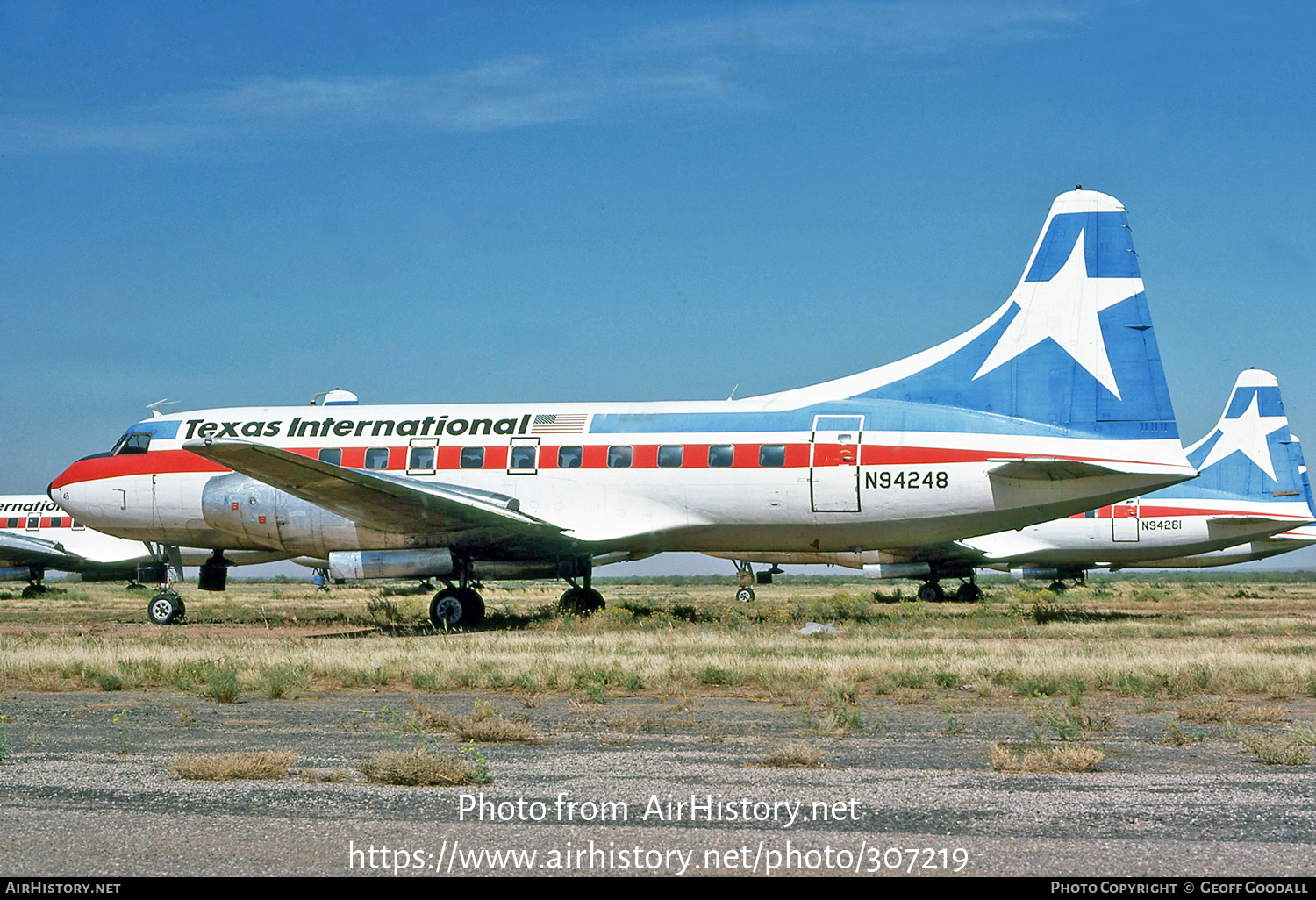 Aircraft Photo of N94248 | Convair 600 | Texas International Airlines | AirHistory.net #307219