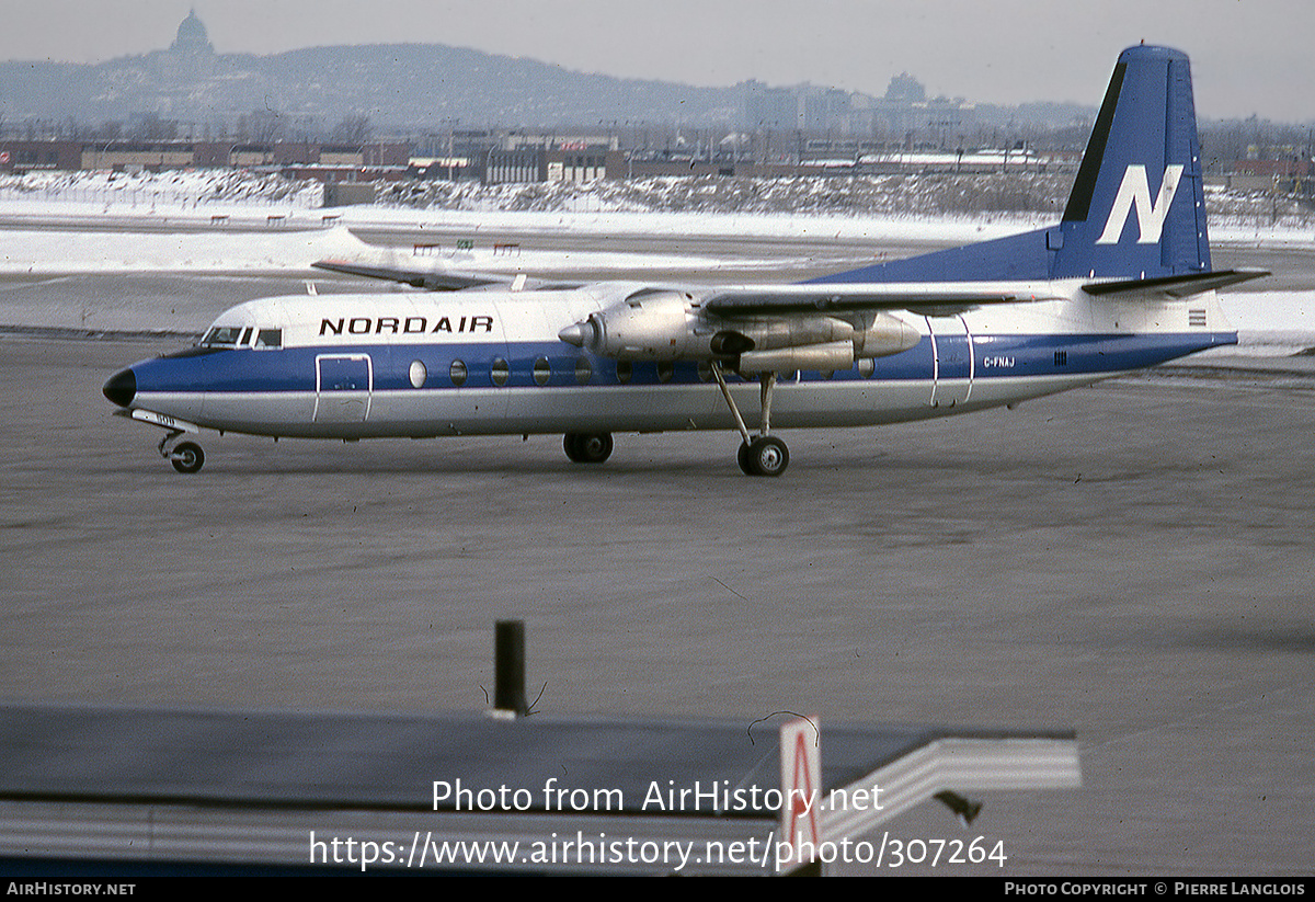 Aircraft Photo of C-FNAJ | Fairchild Hiller FH-227E | Nordair | AirHistory.net #307264