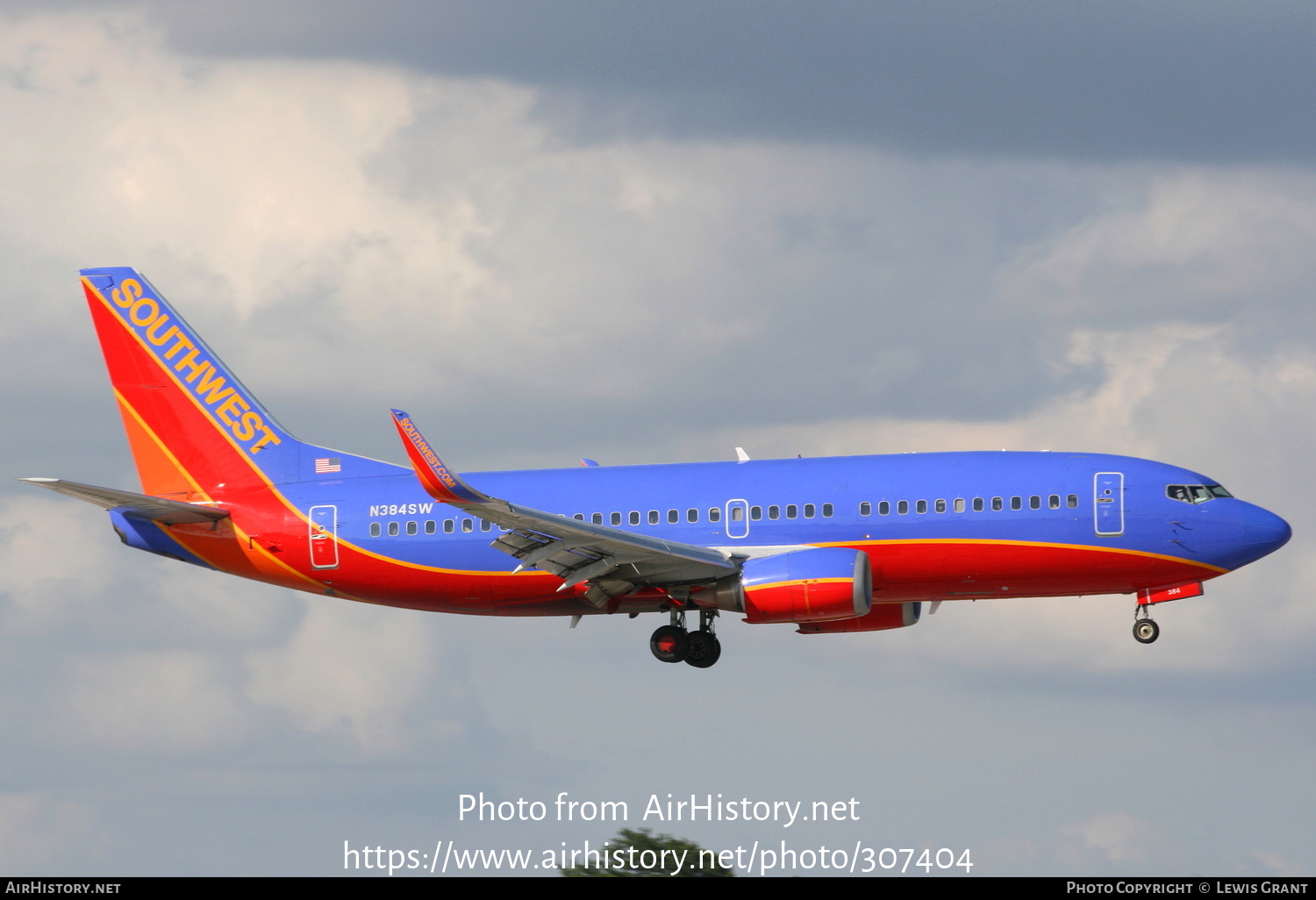 Aircraft Photo of N384SW | Boeing 737-3H4 | Southwest Airlines | AirHistory.net #307404