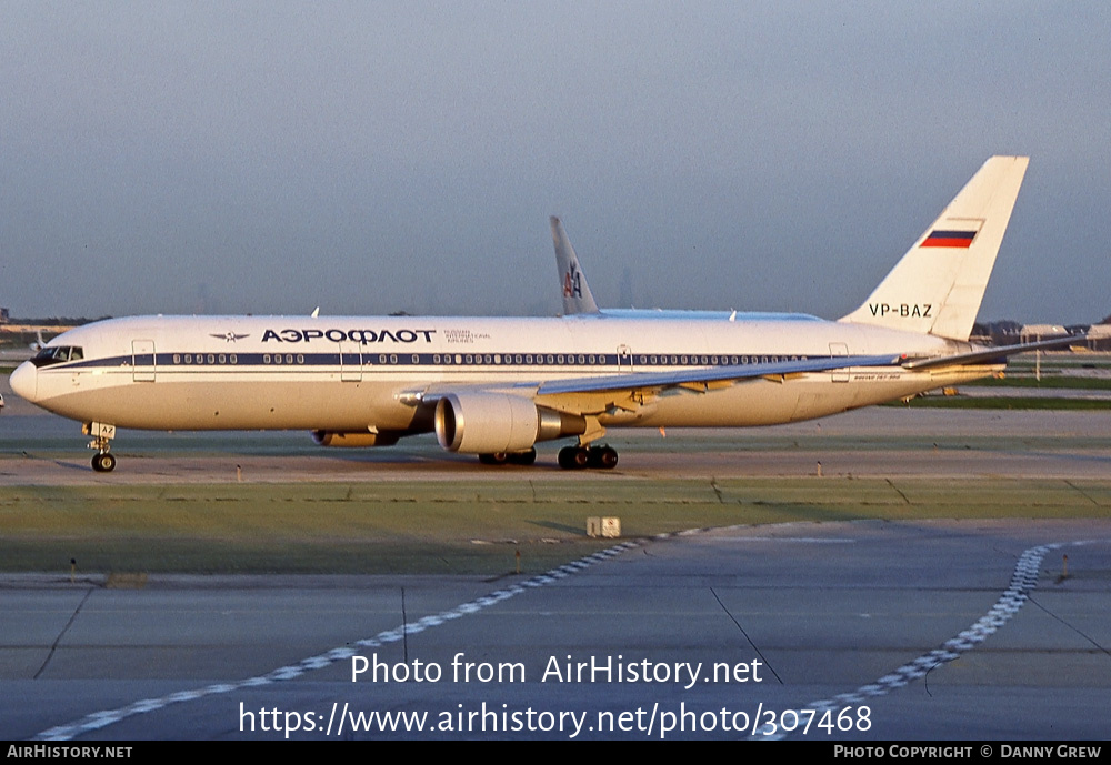 Aircraft Photo of VP-BAZ | Boeing 767-36N/ER | Aeroflot - Russian International Airlines | AirHistory.net #307468