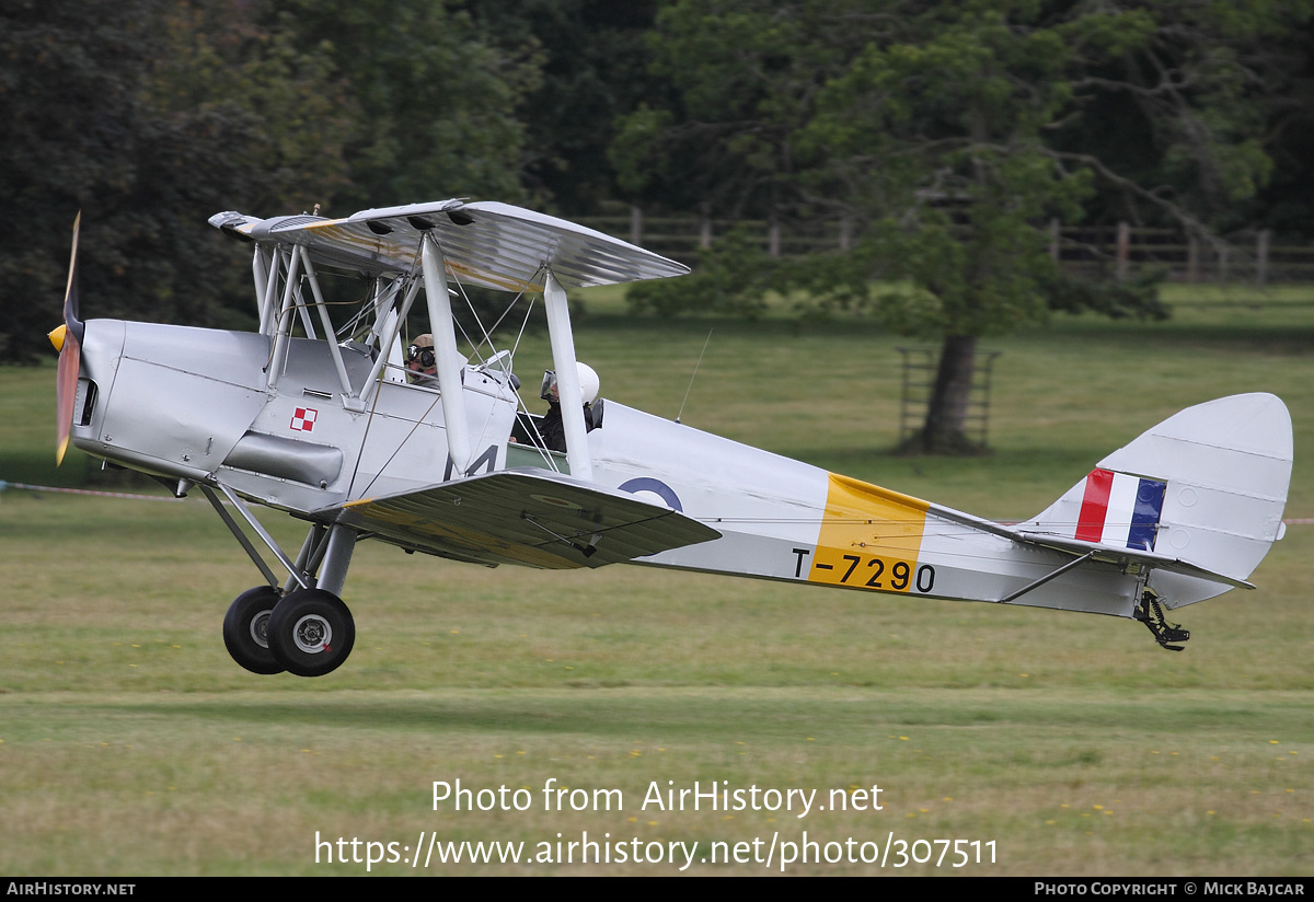 Aircraft Photo of G-ANNK / T7290 | De Havilland D.H. 82A Tiger Moth | UK - Air Force | AirHistory.net #307511