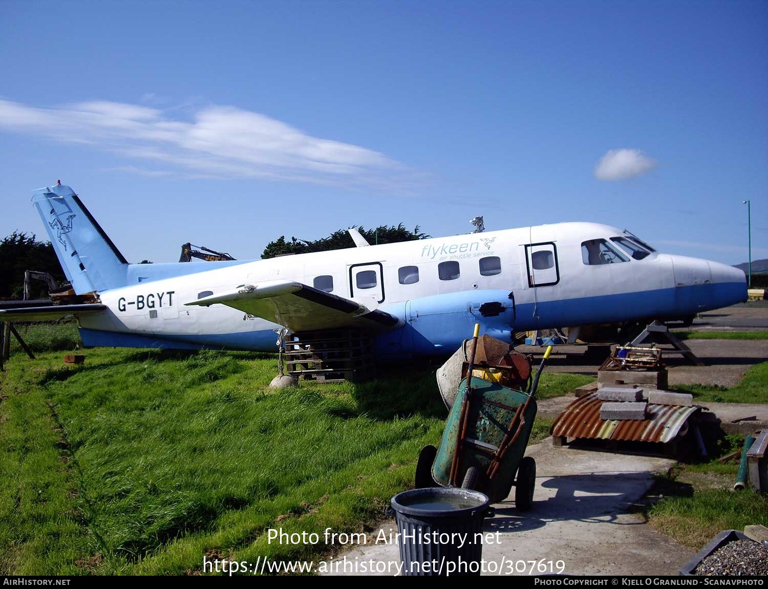 Aircraft Photo of G-BGYT | Embraer EMB-110P1 Bandeirante | FlyKeen Airways | AirHistory.net #307619