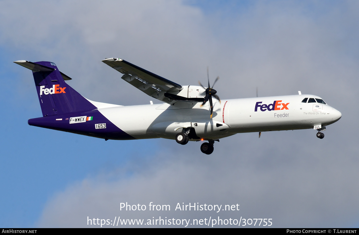 Aircraft Photo of F-WWEX | ATR ATR-72-600F (ATR-72-212A) | FedEx Feeder | AirHistory.net #307755