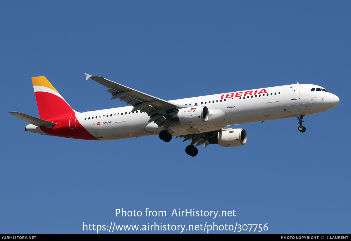 Aircraft Photo of EC-JNI | Airbus A321-211 | Iberia | AirHistory.net #307756