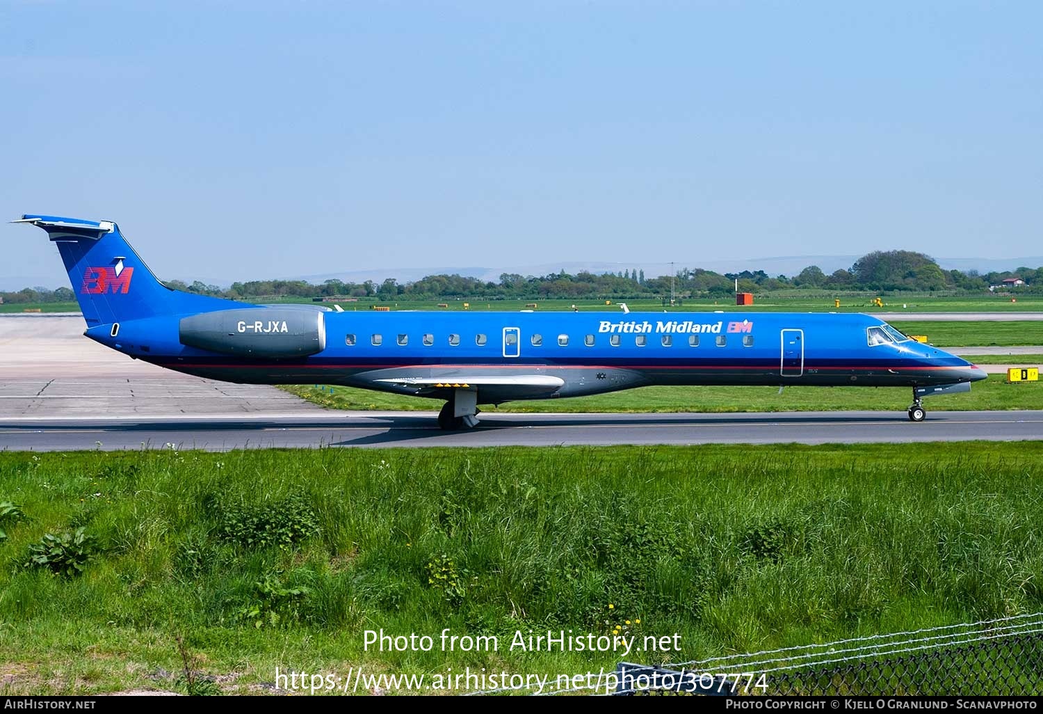 Aircraft Photo of G-RJXA | Embraer ERJ-145EP (EMB-145EP) | British Midland Airways - BMA | AirHistory.net #307774