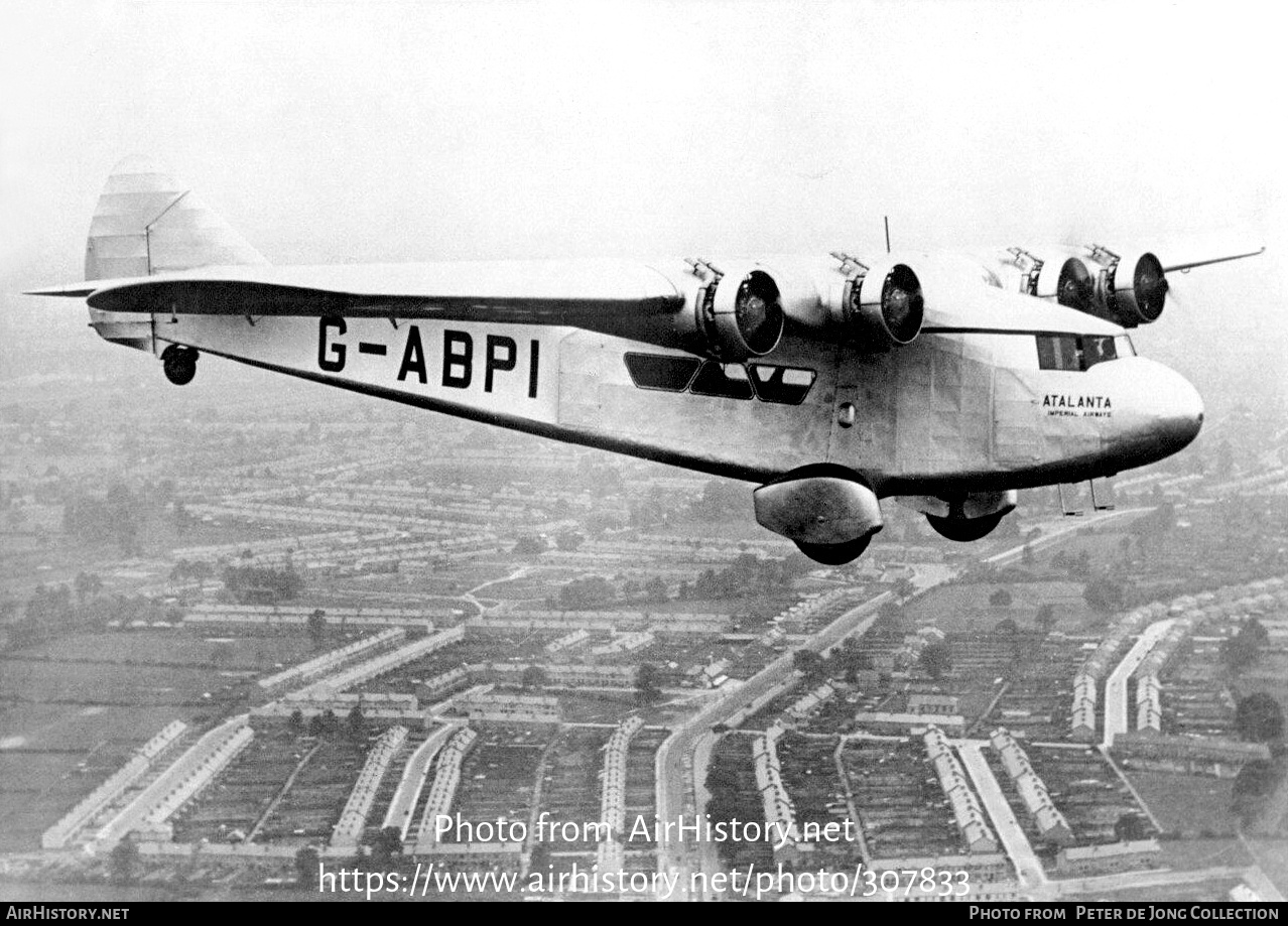 Aircraft Photo of G-ABPI | Armstrong Whitworth AW.15 Atalanta | Imperial Airways | AirHistory.net #307833