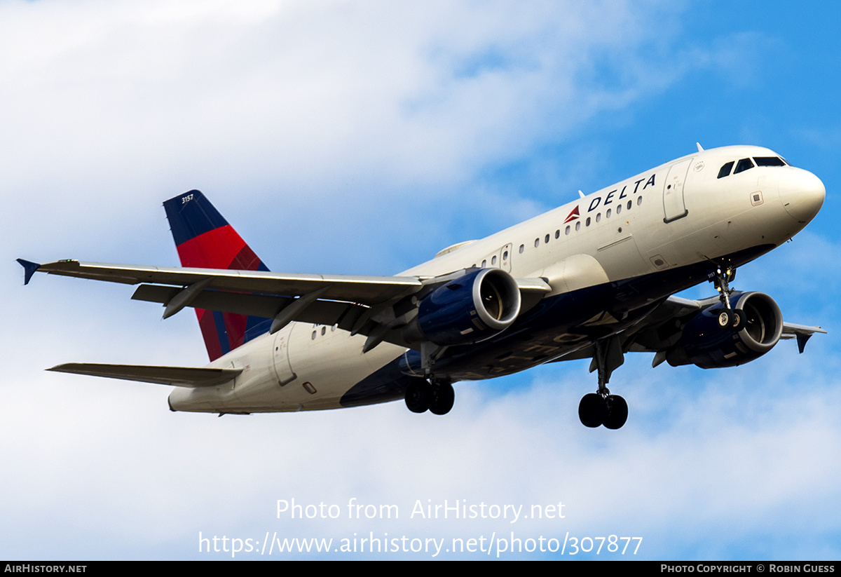 Aircraft Photo of N357NB | Airbus A319-114 | Delta Air Lines | AirHistory.net #307877