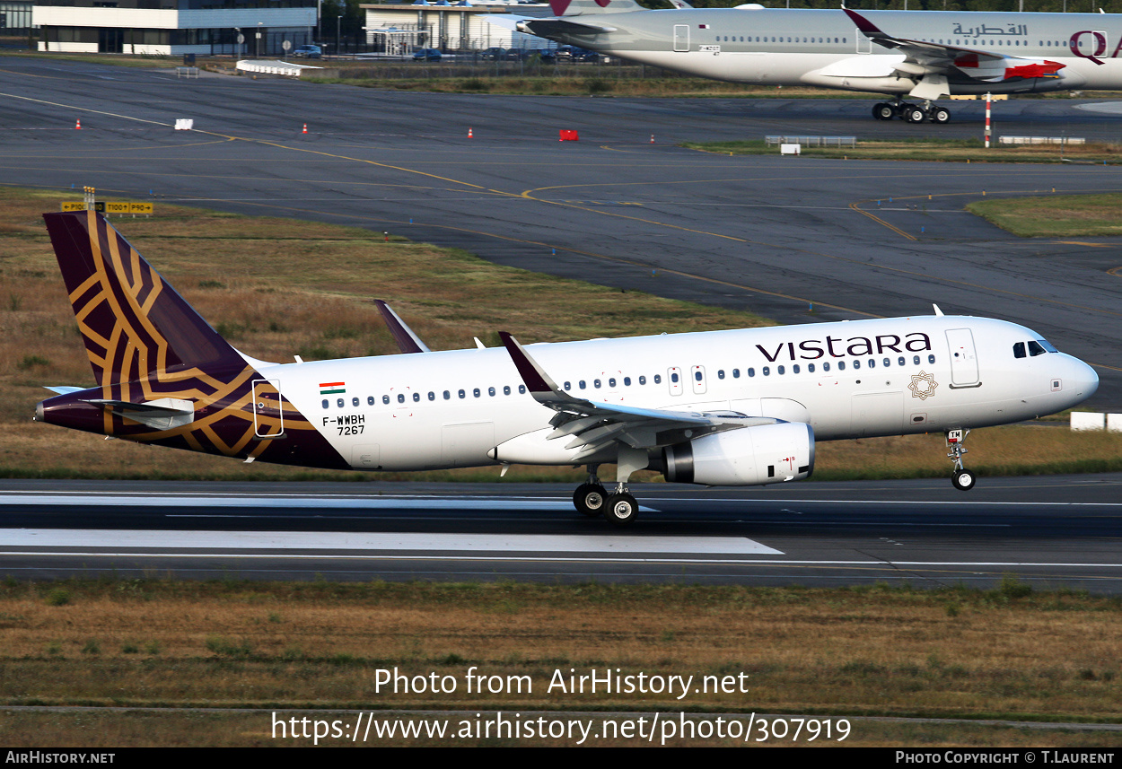 Aircraft Photo of F-WWBH | Airbus A320-232 | Vistara | AirHistory.net #307919