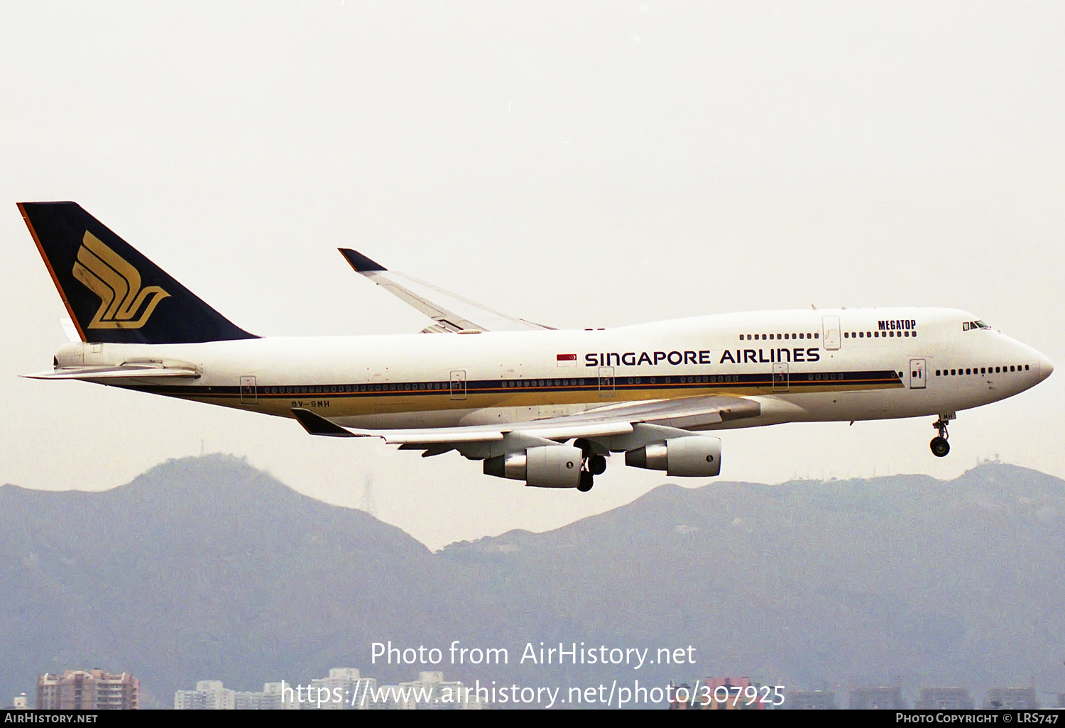 Aircraft Photo of 9V-SMH | Boeing 747-412 | Singapore Airlines | AirHistory.net #307925