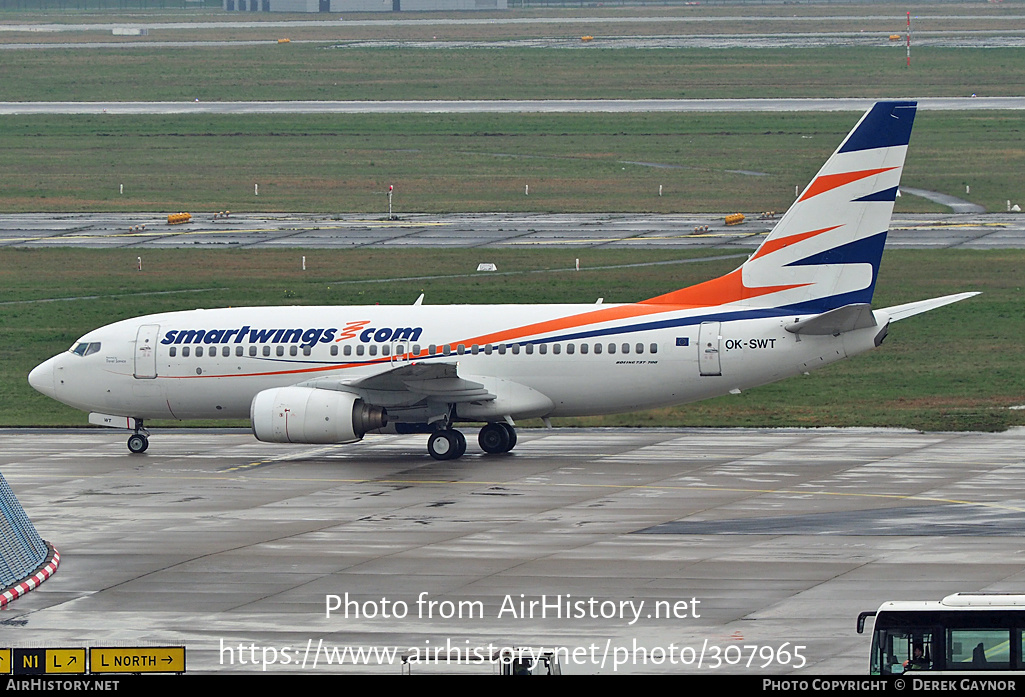 Aircraft Photo of OK-SWT | Boeing 737-7Q8 | Smartwings | AirHistory.net #307965