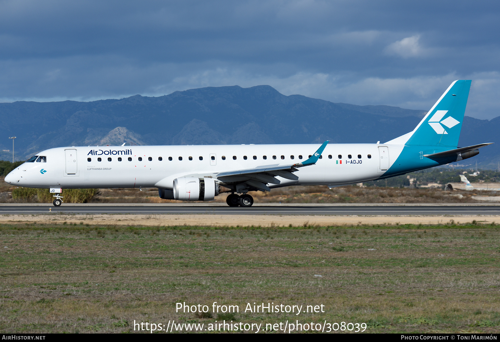 Aircraft Photo of I-ADJO | Embraer 195LR (ERJ-190-200LR) | Air Dolomiti | AirHistory.net #308039