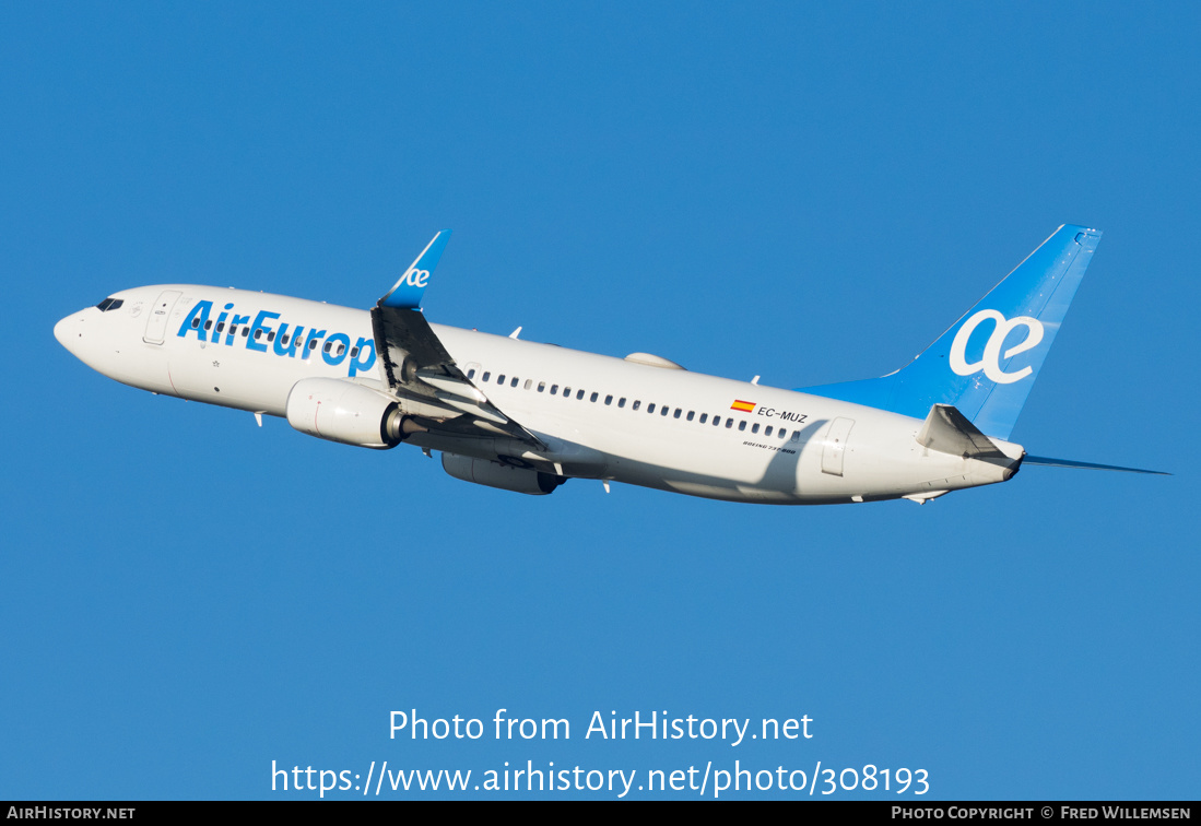 Aircraft Photo of EC-MUZ | Boeing 737-800 | Air Europa | AirHistory.net #308193