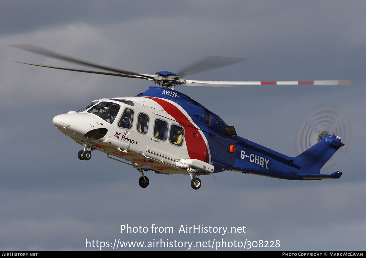 Aircraft Photo of G-CHBY | AgustaWestland AW-139 | Bristow Helicopters | AirHistory.net #308228