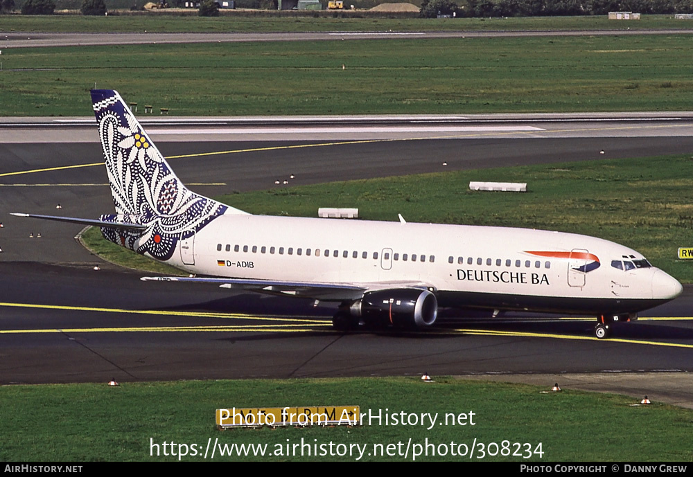 Aircraft Photo of D-ADIB | Boeing 737-36Q | Deutsche BA | AirHistory.net #308234