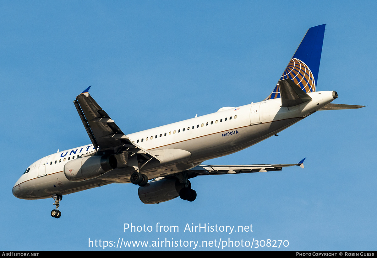 Aircraft Photo of N490UA | Airbus A320-232 | United Airlines | AirHistory.net #308270