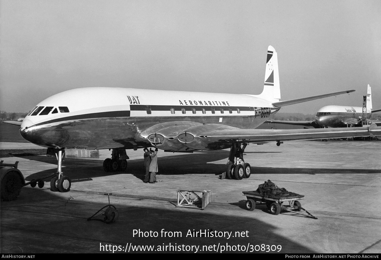 Aircraft Photo of F-BGSA | De Havilland D.H. 106 Comet 1XB | UAT - Union Aeromaritime de Transport | AirHistory.net #308309