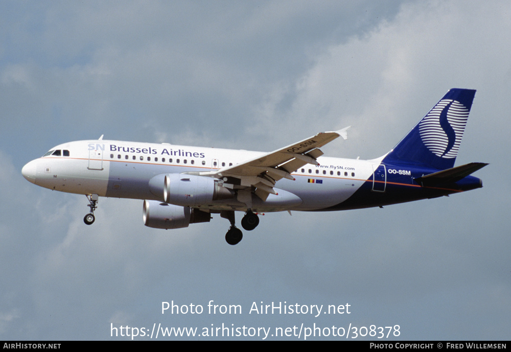 Aircraft Photo of OO-SSM | Airbus A319-112 | Brussels Airlines | AirHistory.net #308378