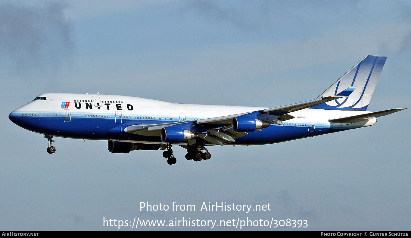 Aircraft Photo of N120UA | Boeing 747-422 | United Airlines | AirHistory.net #308393