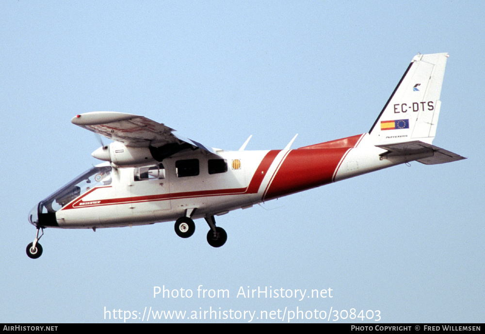 Aircraft Photo of EC-DTS | Partenavia P-68B Observer | ICC - Institut Cartogràfic de Catalunya | AirHistory.net #308403