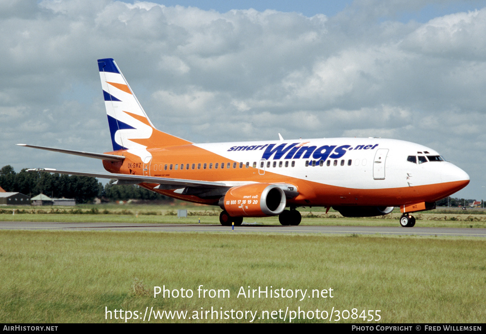 Aircraft Photo of OK-SWZ | Boeing 737-530 | Smartwings | AirHistory.net #308455