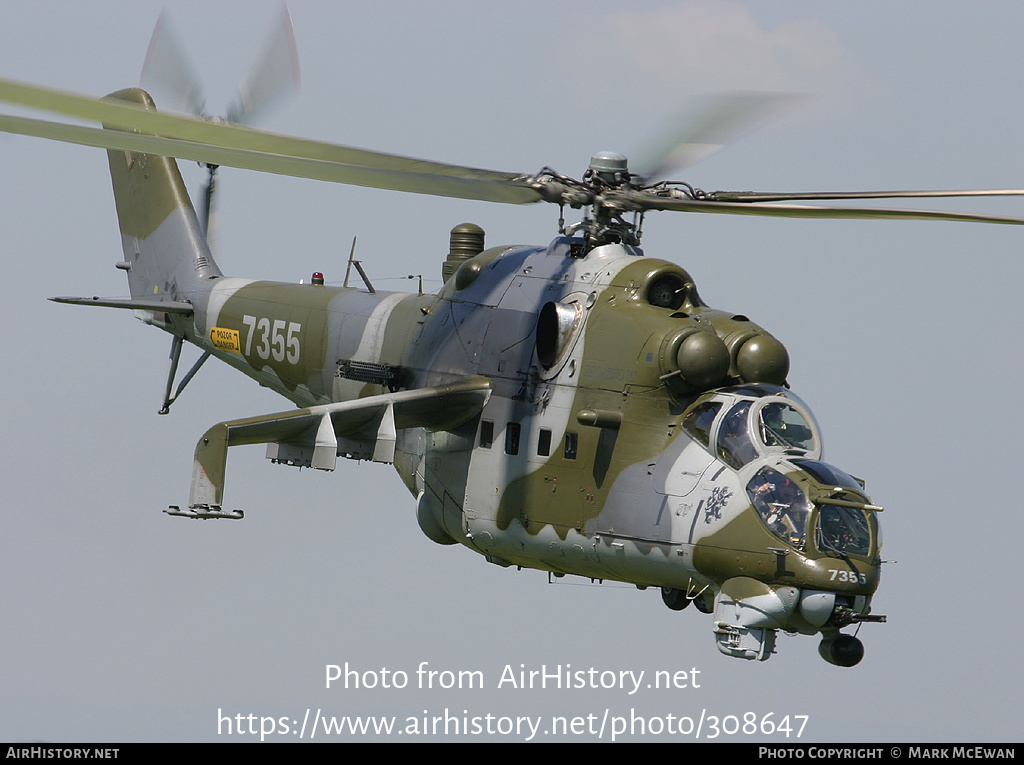 Aircraft Photo of 7355 | Mil Mi-24V | Czechia - Air Force | AirHistory.net #308647