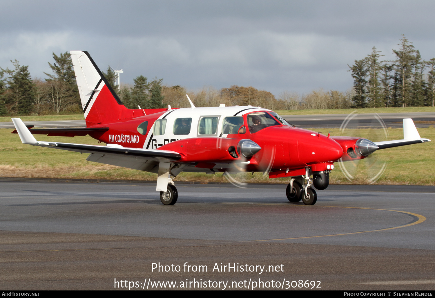 Aircraft Photo of G-SCIR | Piper PA-31-310 Navajo C/Colemill Panther Navajo | HM Coastguard | AirHistory.net #308692