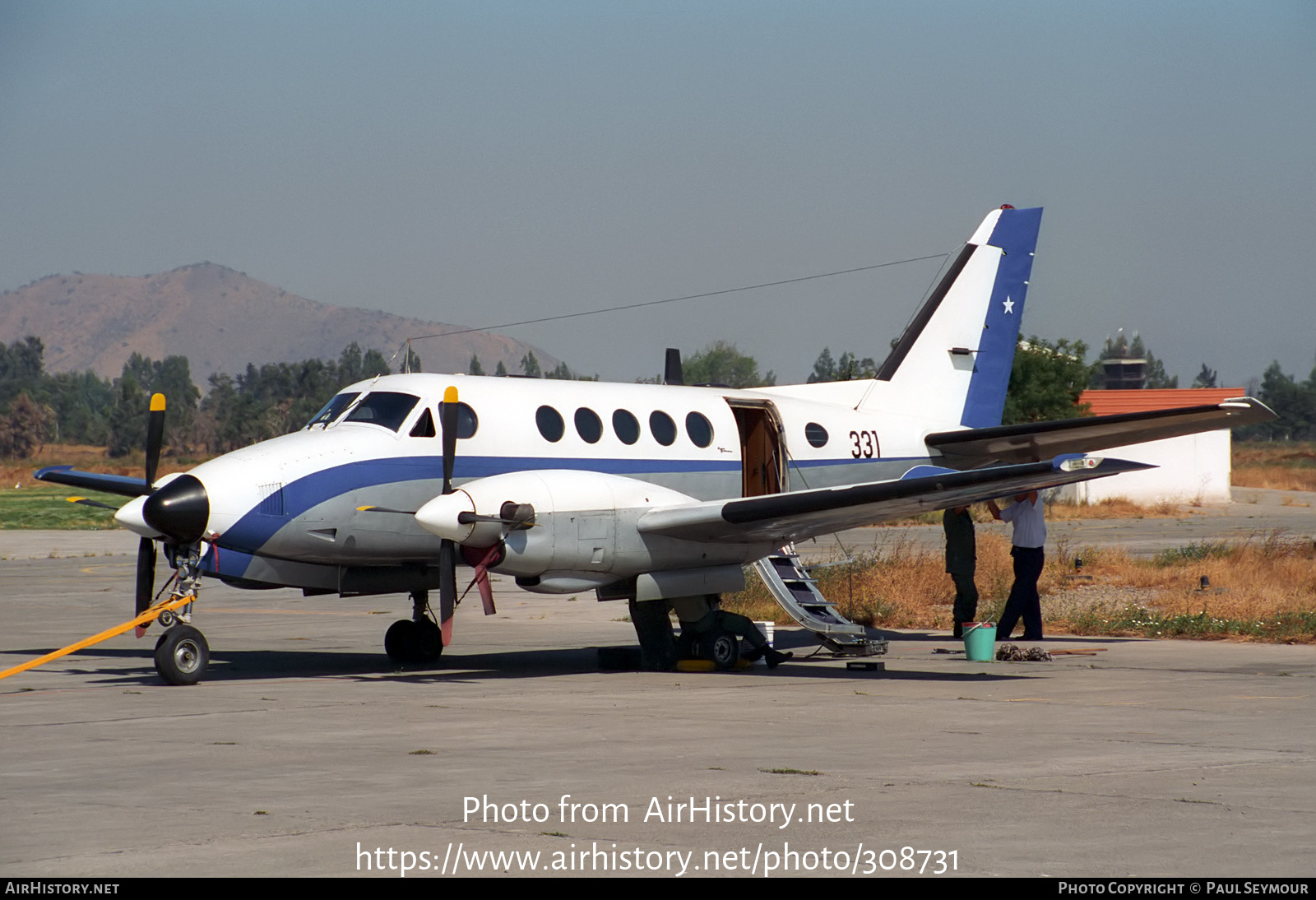 Aircraft Photo of 331 | Beech A100 King Air | Chile - Air Force | AirHistory.net #308731