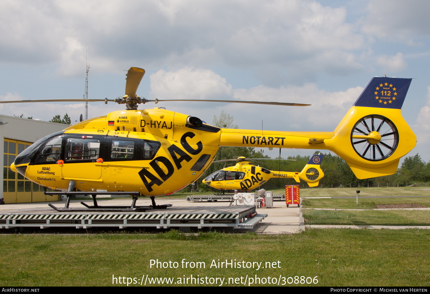 Aircraft Photo of D-HYAJ | Airbus Helicopters EC-145 (BK-117 D-2) | ADAC Luftrettung | AirHistory.net #308806